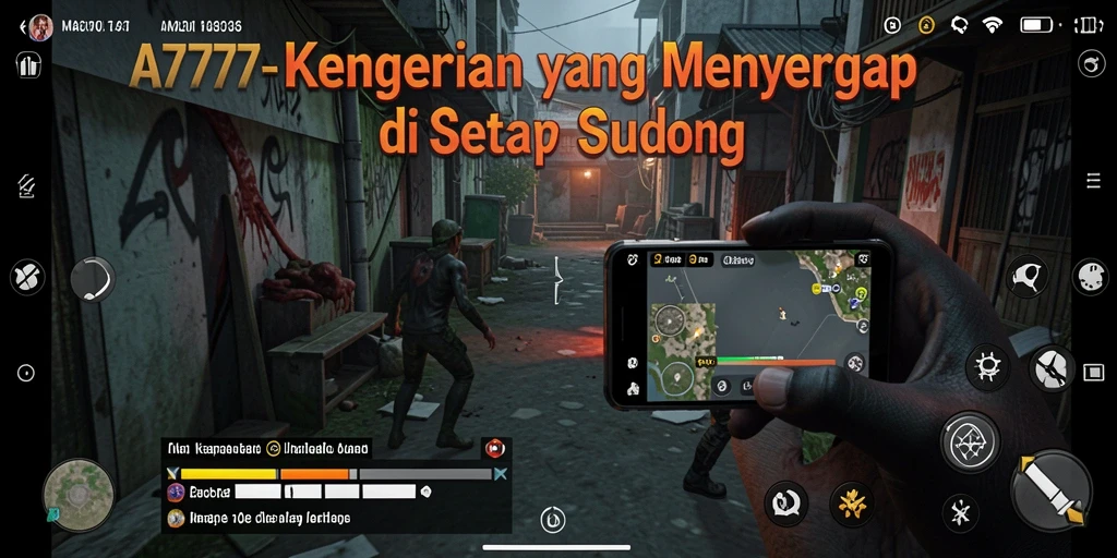 Tampilan gameplay A7777 yang mencekam dan menantang.
