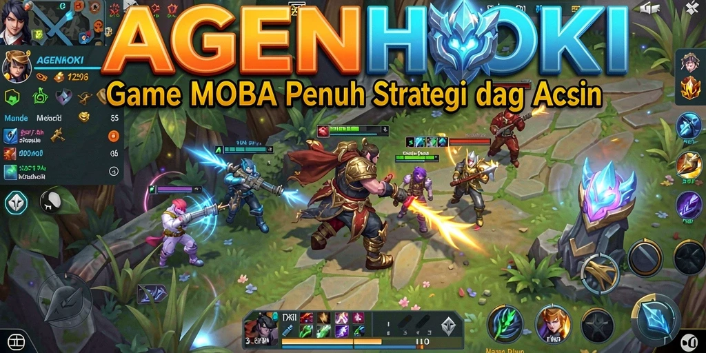 Gameplay seru AGENHOKI dengan karakter yang beragam dan strategi.