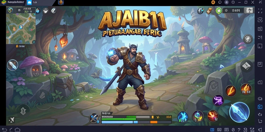 Tampilan gameplay RPG yang menarik di AJAIB11 dengan karakter dan lingkungan menawan.