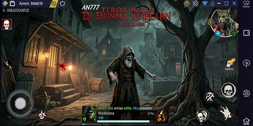 Tampilan gameplay AN777 yang mencekam dan menyeramkan.