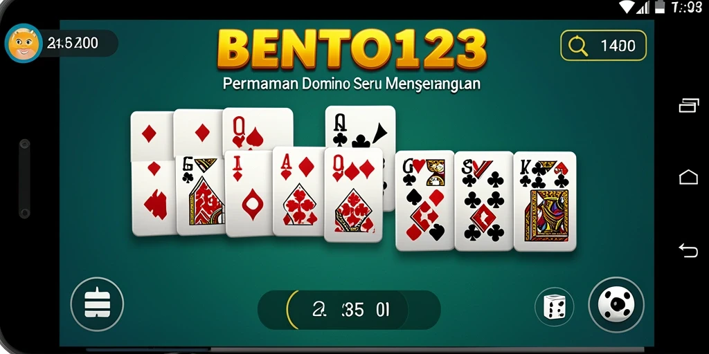 Tampilan menarik gameplay BENTO123 dengan kartu Domino.