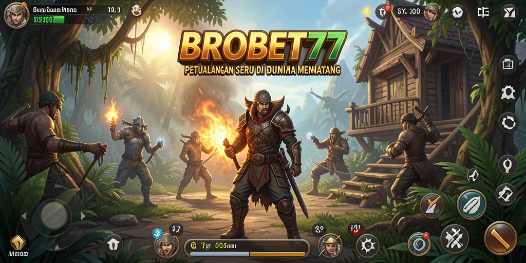 Tampilan gameplay seru dalam dunia petualangan BROBET77.