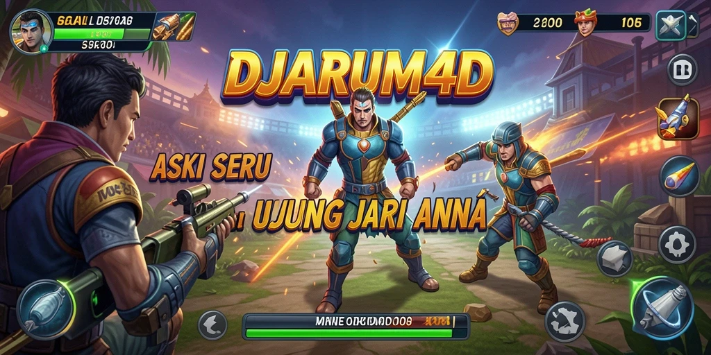 Screenshot menampilkan aksi seru dan gameplay intens di DJARUM4D.