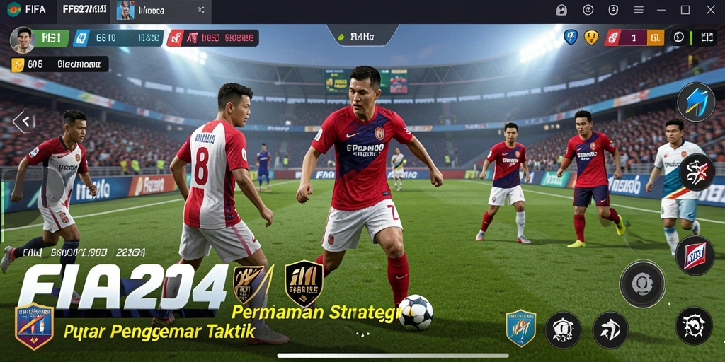 Tampilan gameplay strategis FIFA234 yang menegangkan dan mendebarkan.