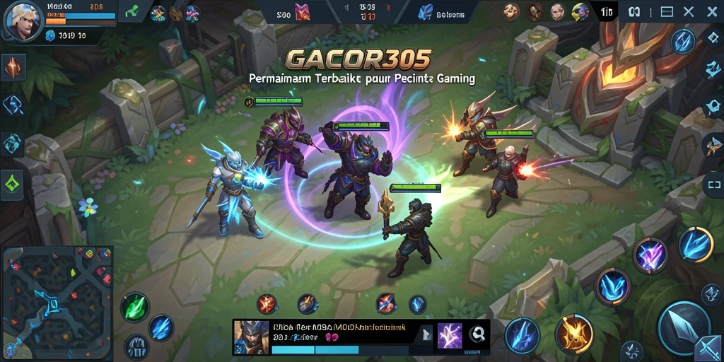 Screenshot gameplay GACOR305 menampilkan aksi pertarungan yang seru.
