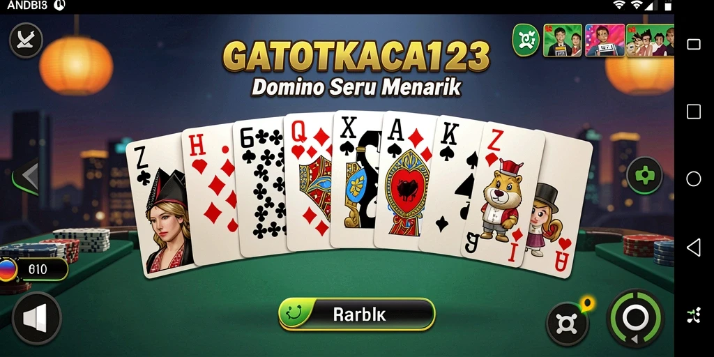 Tampilan gameplay GATOTKACA123 yang seru dan interaktif.