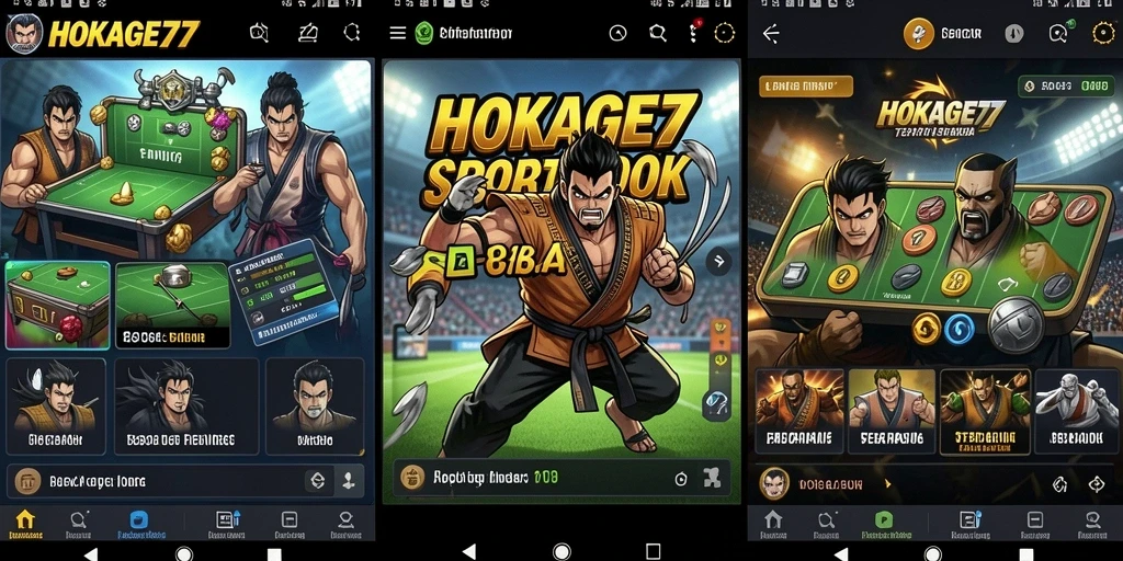 Tampilan menarik aplikasi HOKAGE77 dengan berbagai fitur sportsbook.