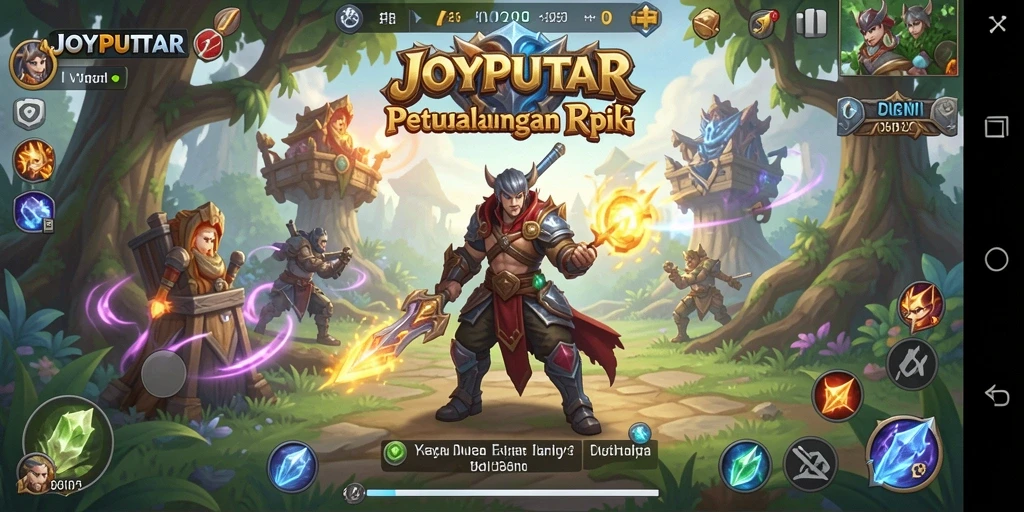 Tampilan gameplay RPG yang mendebarkan di JOYPUTAR.
