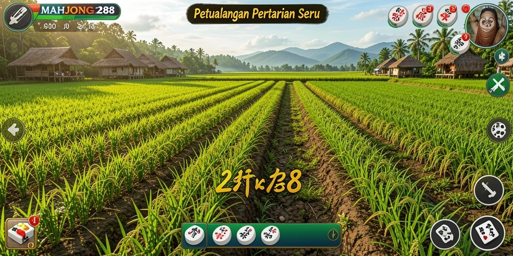Tampilan gameplay seru dari game Farming MAHJONG288