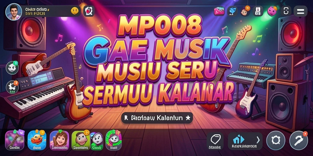 Tampilan gameplay MPO08 yang seru dan interaktif saat memainkan lagu favorit.