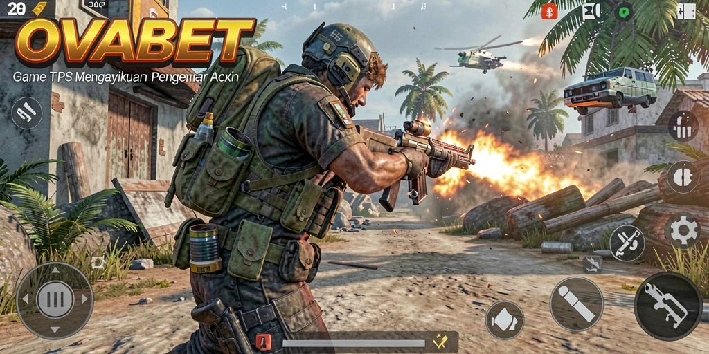 Screenshot gameplay <strong>OVABET</strong> menampilkan aksi tembak-menembak yang mengasyikkan.