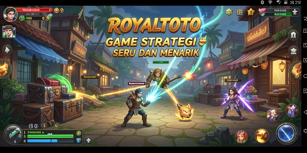 Tampilan gameplay mendebarkan dalam ROYALTOTO dengan strategi yang kompleks.