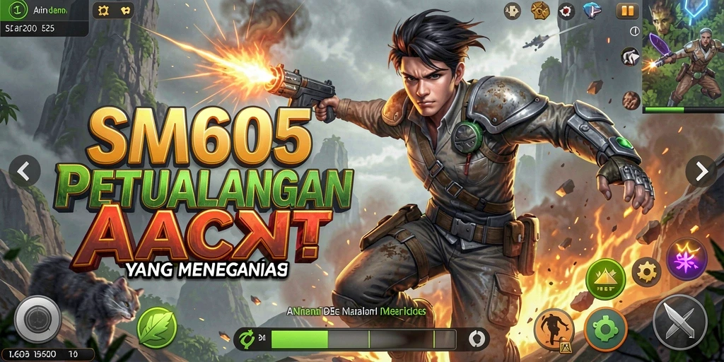 Tampilan gameplay menegangkan dalam SM605 yang memukau.