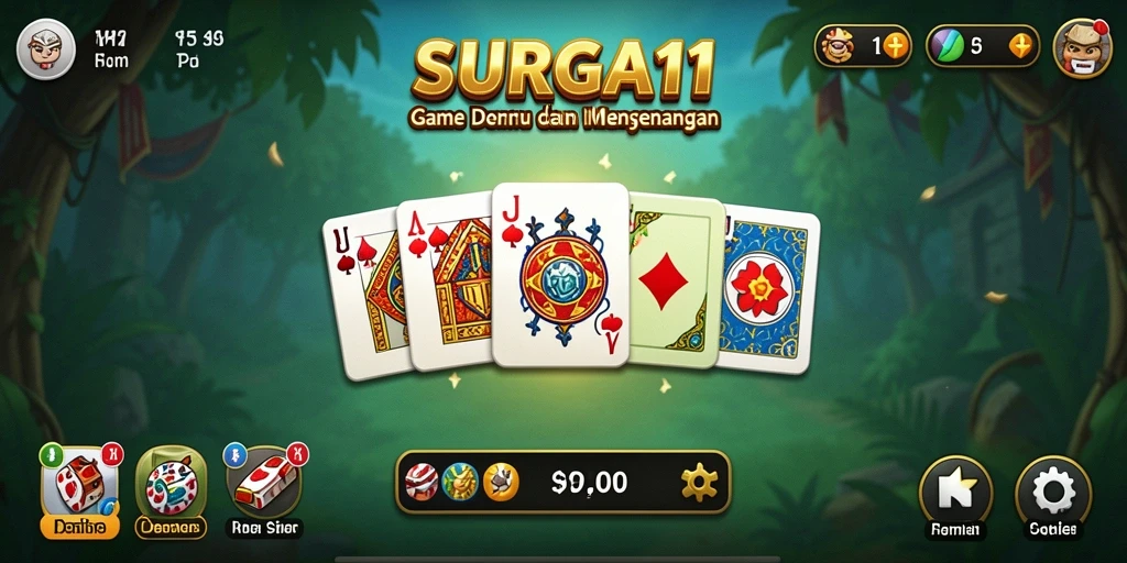 Tampilan gamplay seru dalam permainan Domino SURGA11.