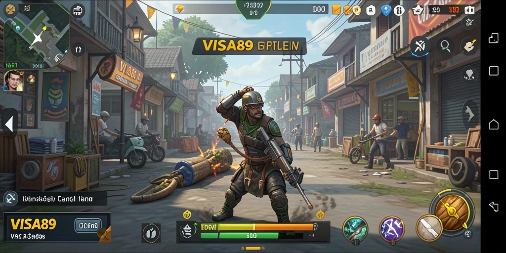 Tampilan gameplay menarik dari VISA89 yang menguji strategi pemain.